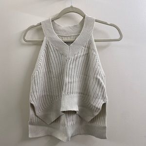 All Saints Cropped Knit Tank Top